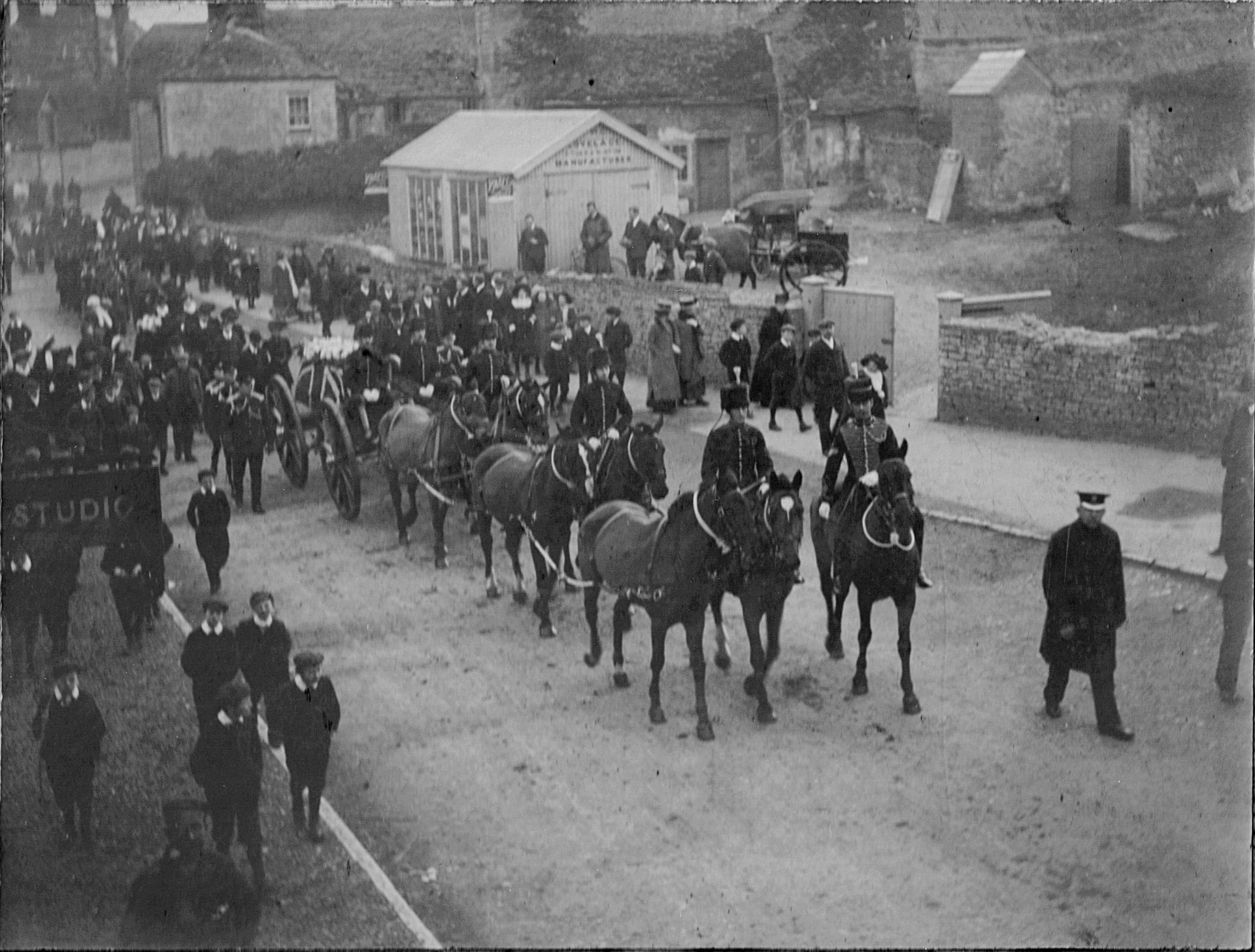 Crimean veteran funeral. Church Hill